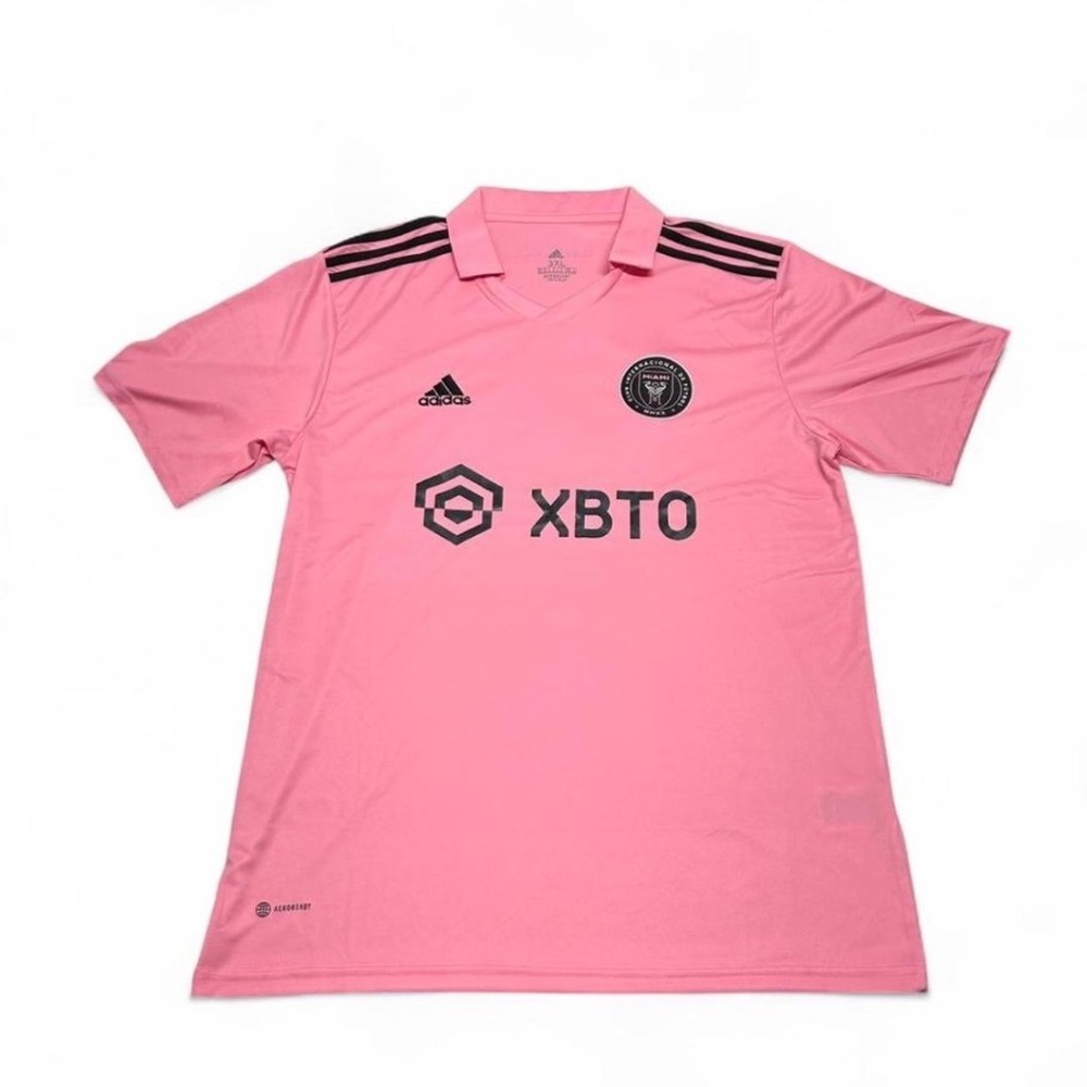 Adidas Inter Miami CF Home Jersey Mens 3XL Pink Soccer Shirt XBTO Aeroready